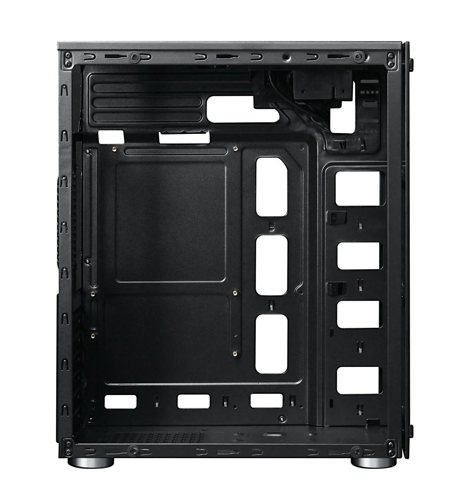 AOK ATX/M-ATX/ITX Gaming PC Desktop Computer Case Black with Side Tempered Glass Panels with 4 Fan Support - Image 6
