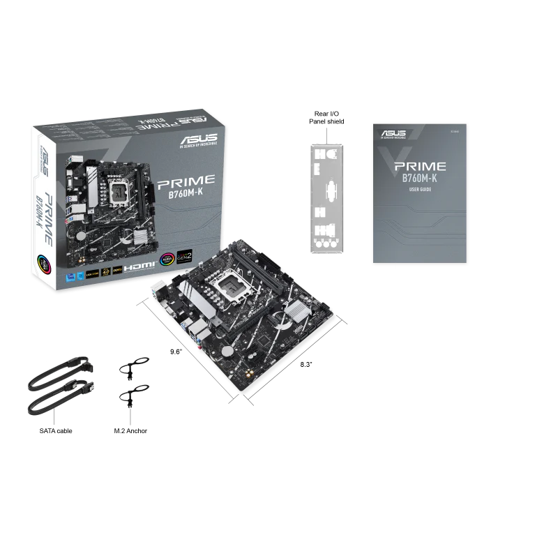 ASUS Prime B760M-K, an Intel® B760 LGA 1700 mATX - Image 9