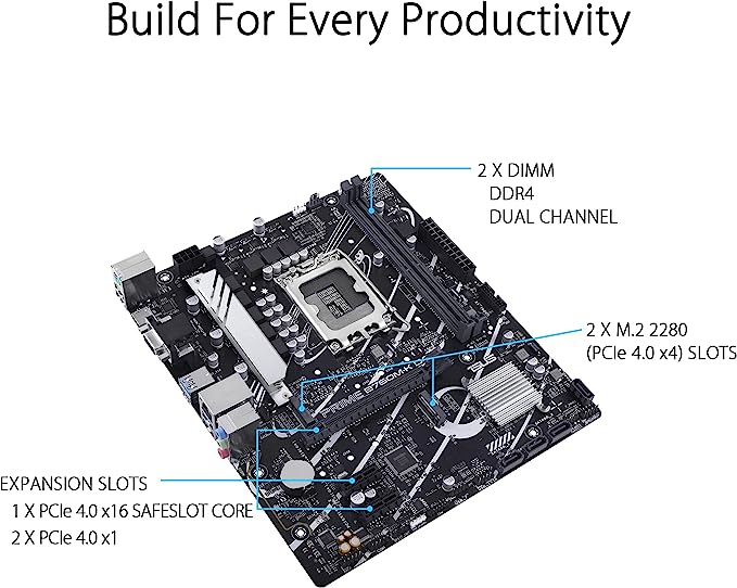 ASUS Prime B760M-K D4, an Intel® B760 LGA 1700 mATX - Image 5
