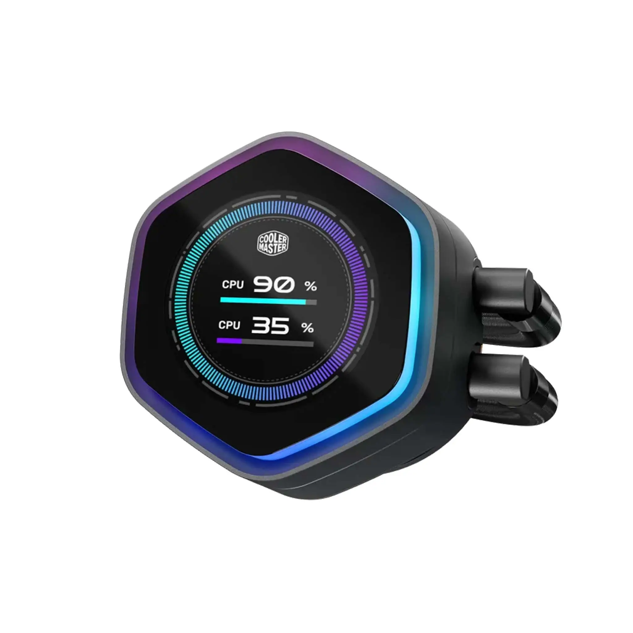 Cooler Master MasterLiquid Atoms II LCD 360mm ARGB Liquid Cooler, SickleFlow Edge ARGB fans, Ultra-low profile pump design, Universal Socket Support, Quick and easy installation, Black | MLX-D36M-A25SZ-L1 - Image 2