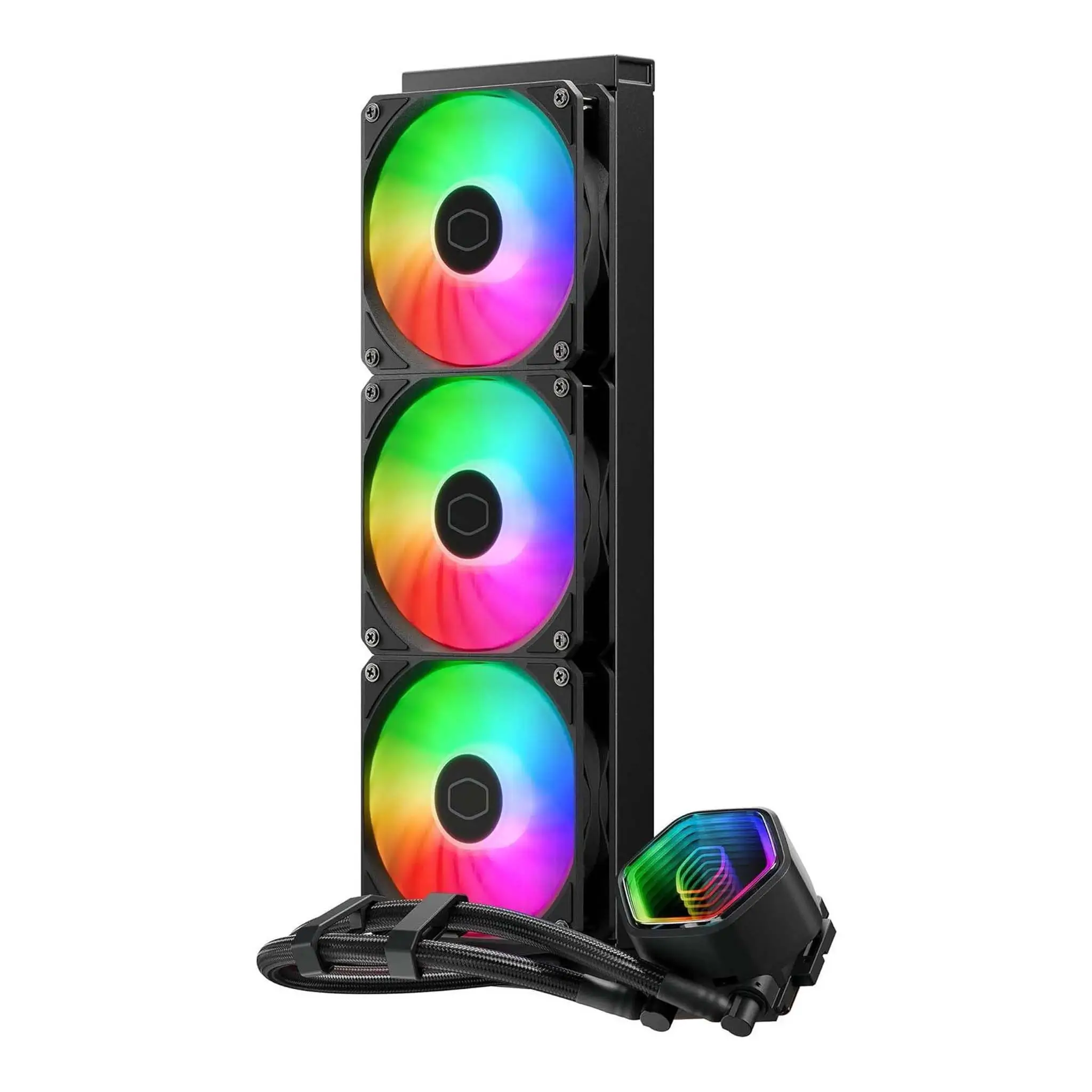 Cooler Master MasterLiquid Core II 360mm ARGB Liquid Cooler, Dual Chamber Pump, 12VDC Pump Rate Voltage, 400mm Tubing, Universal Socket Support, Paper Tray - Image 2