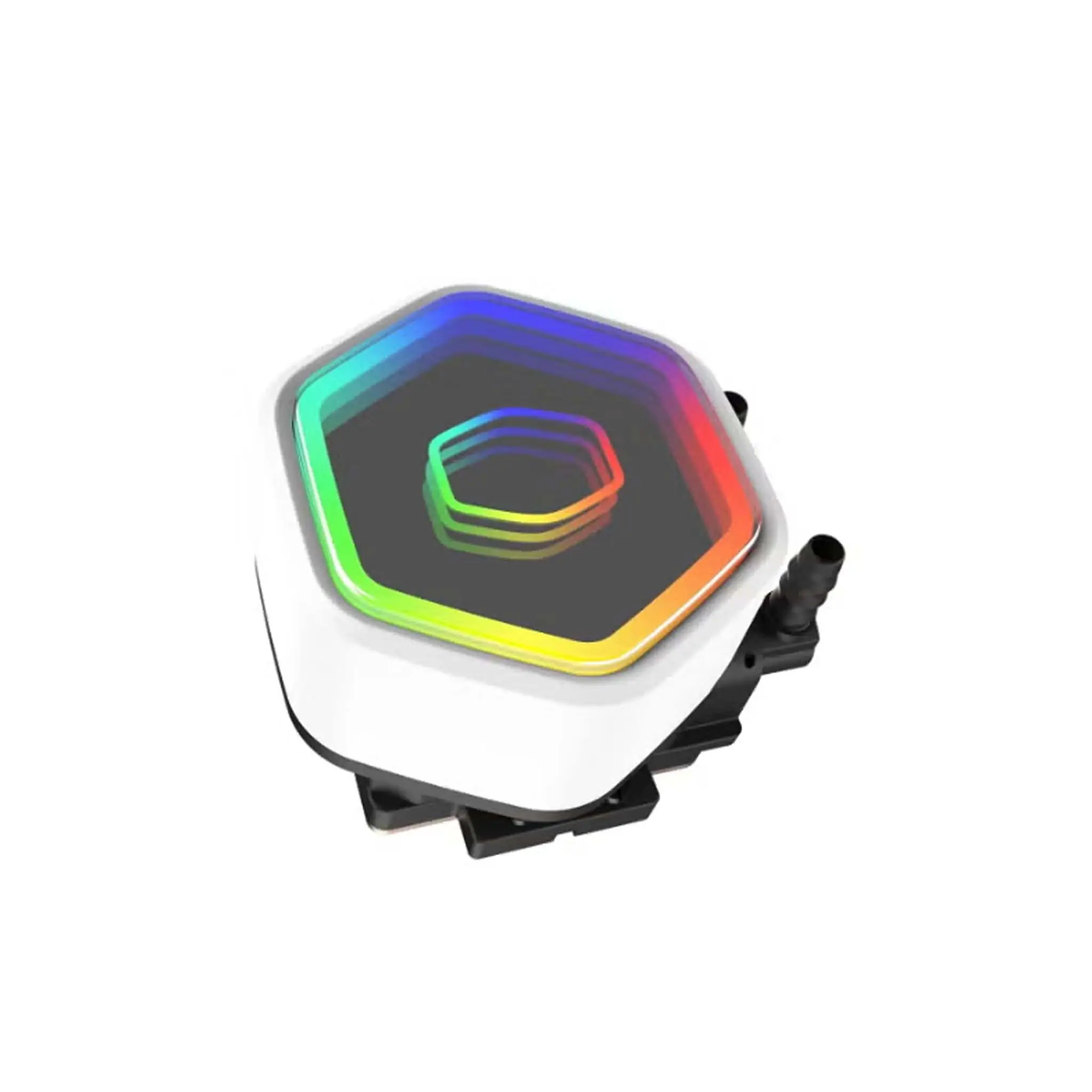 Cooler Master MasterLiquid Core II 360mm White ARGB Liquid Cooler, Dual Chamber Pump, 12VDC Pump Rate Voltage, 400mm Tubing, Universal Socket Support, Paper Tray - Image 3