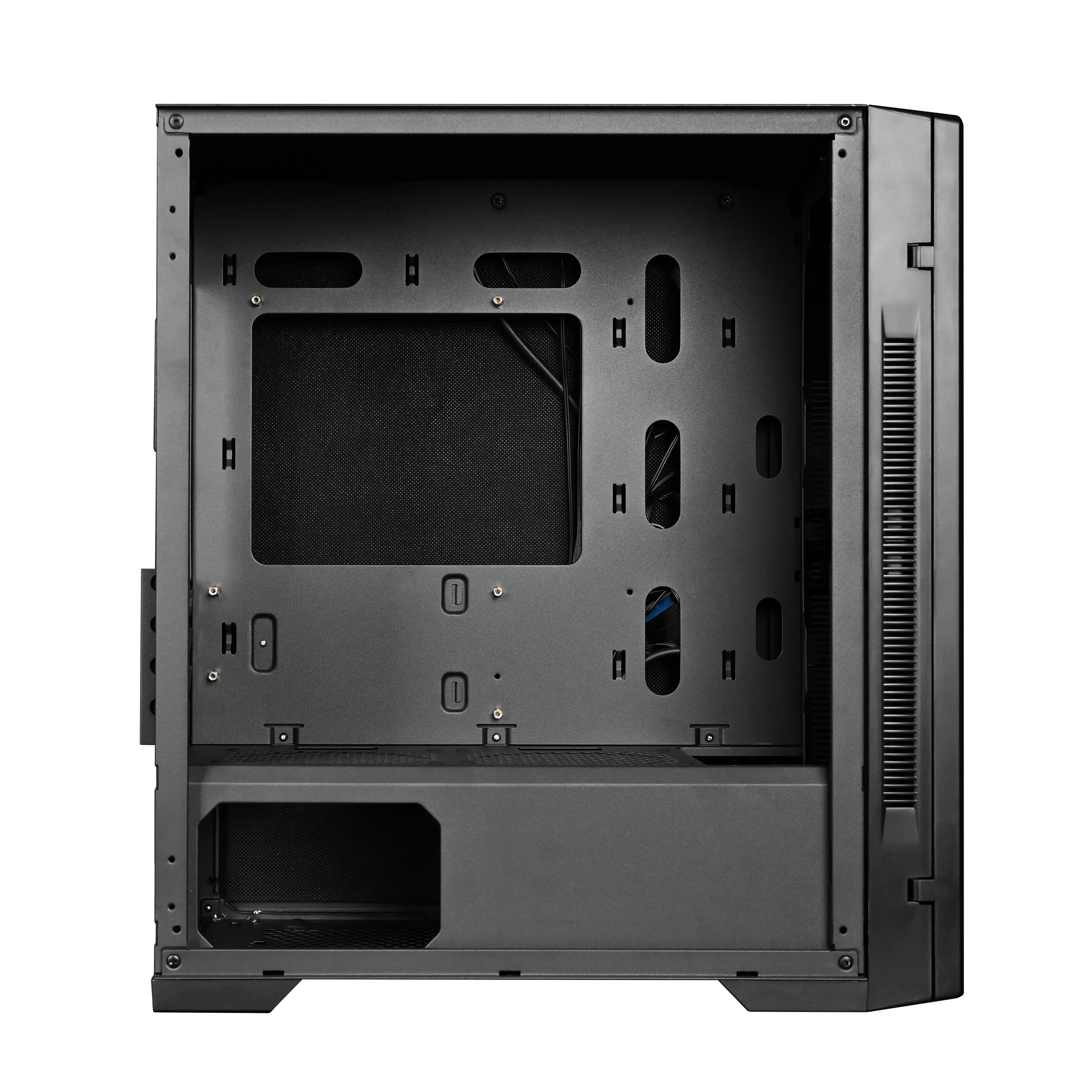 Aurora ATX/M-ATX/ITX Gaming PC Desktop Computer Case Black with Side Tempered Glass Panels with 6 Fan Support - Image 8