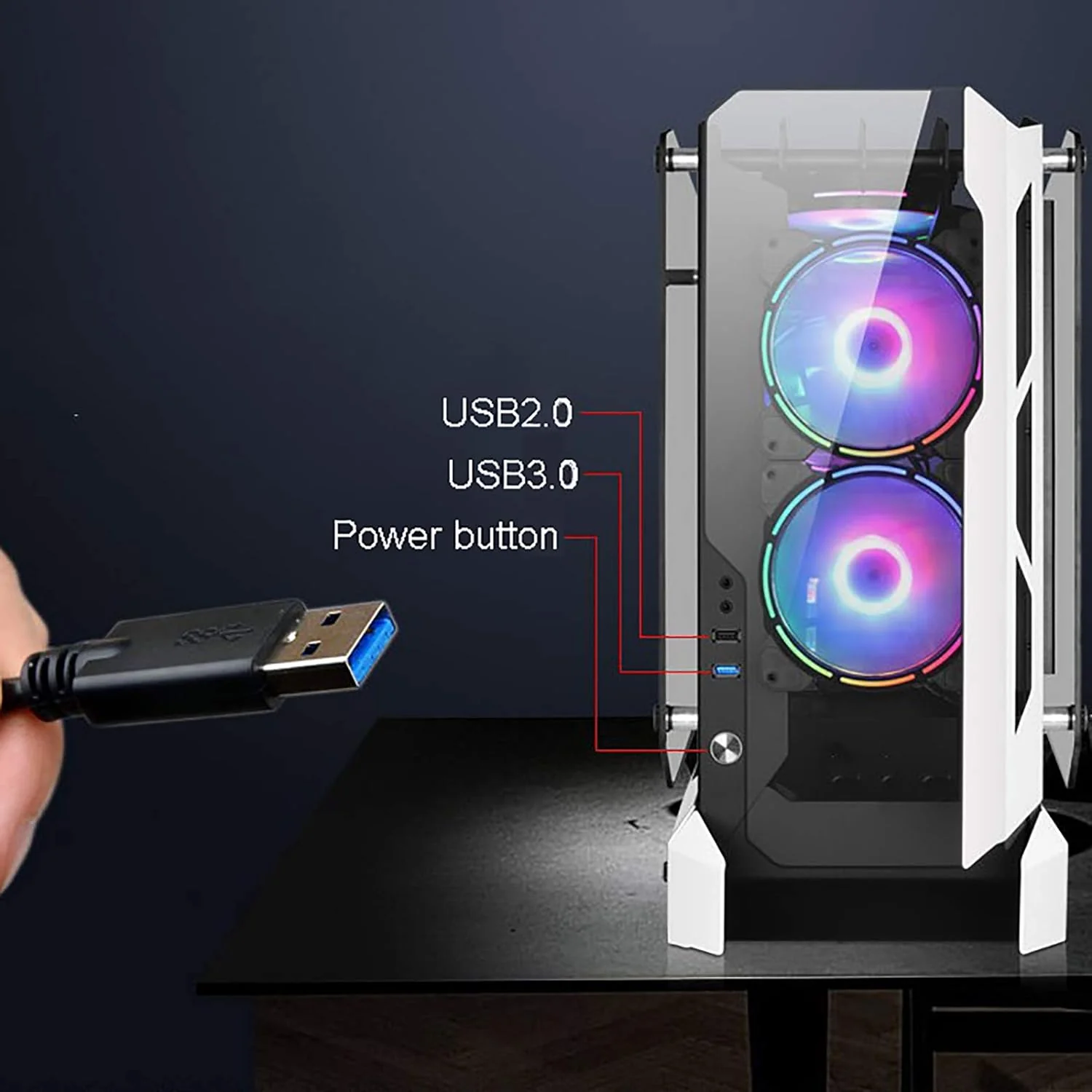 Djinn Gaming PC, Intel Core i7-12700K, Nvidia RTX 4060 8GB Graphics, 16GB RAM, 1TB SSD, Windows 11 Pro - Image 3