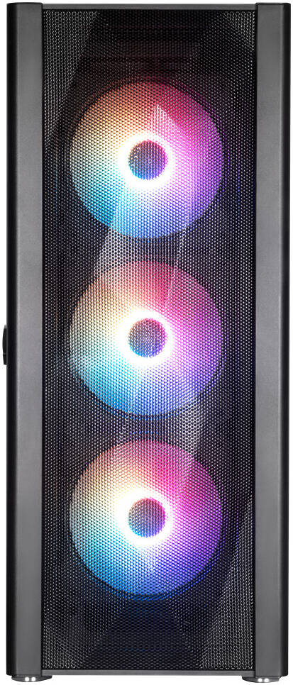 Galax Revolution 06 ATX Mid Tower Case ARGB Airflow Fits Up to 6*120mm Fans 360mm Radiators Gaming Case with USB 3.0/2.0 Interface, Glass Side Panel, Black - Image 4
