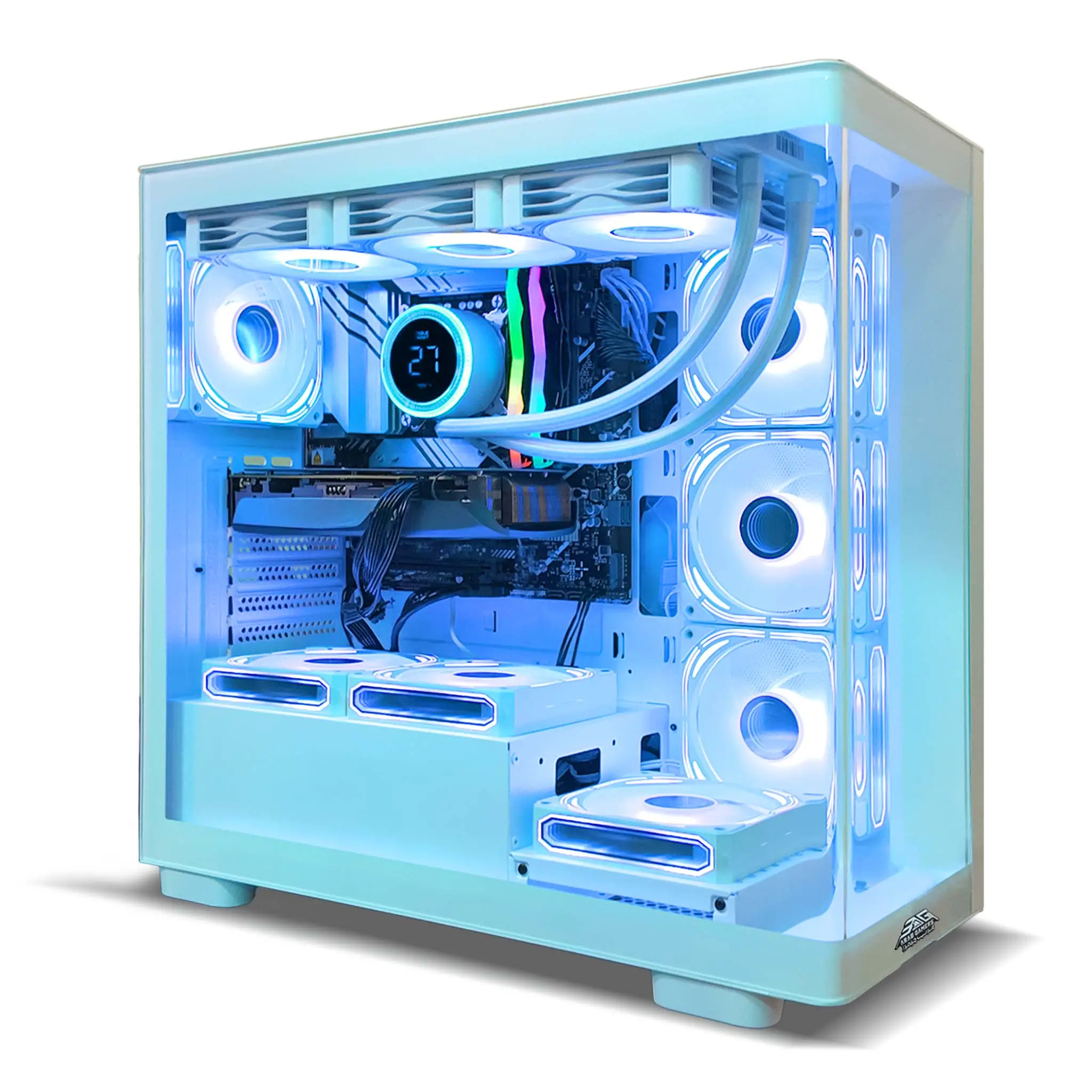 Gaming PC Moon, Intel Core i5-12400F, Nvidia RTX 5060 8GB Graphics, 32GB RAM, 1TB SSD, Windows 11 Pro, RGB Gaming Case White - Image 2