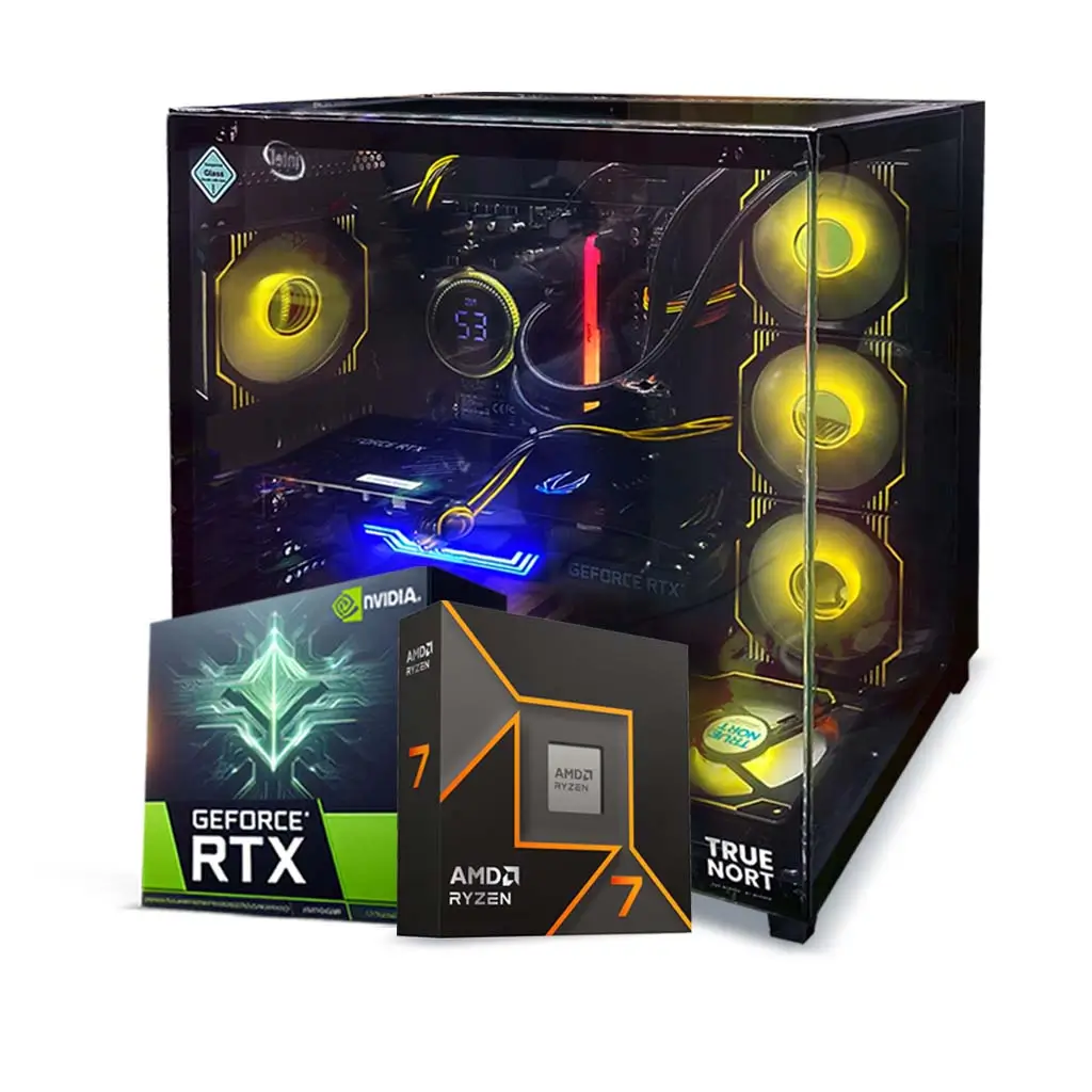 Gaming PC Visual, Ryzen 7 9800X3D, RTX 5070 Ti 16GB GPU, 16GB RAM, 1TB SSD, Windows 11 Pro