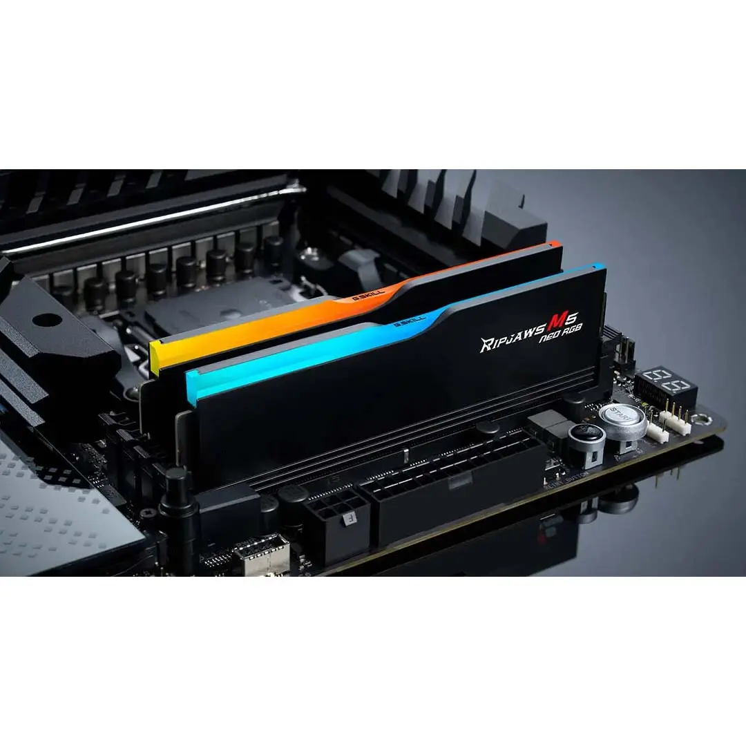 G.SKILL Ripjaws M5 Neo RGB 32GB (2x16GB) DDR5 6000MHz CL36 Dual Channel Gaming Memory, 6000 MT/s Memory Speed, AMD EXPO, 1.25V Voltage, Black | CL-36 - Image 5