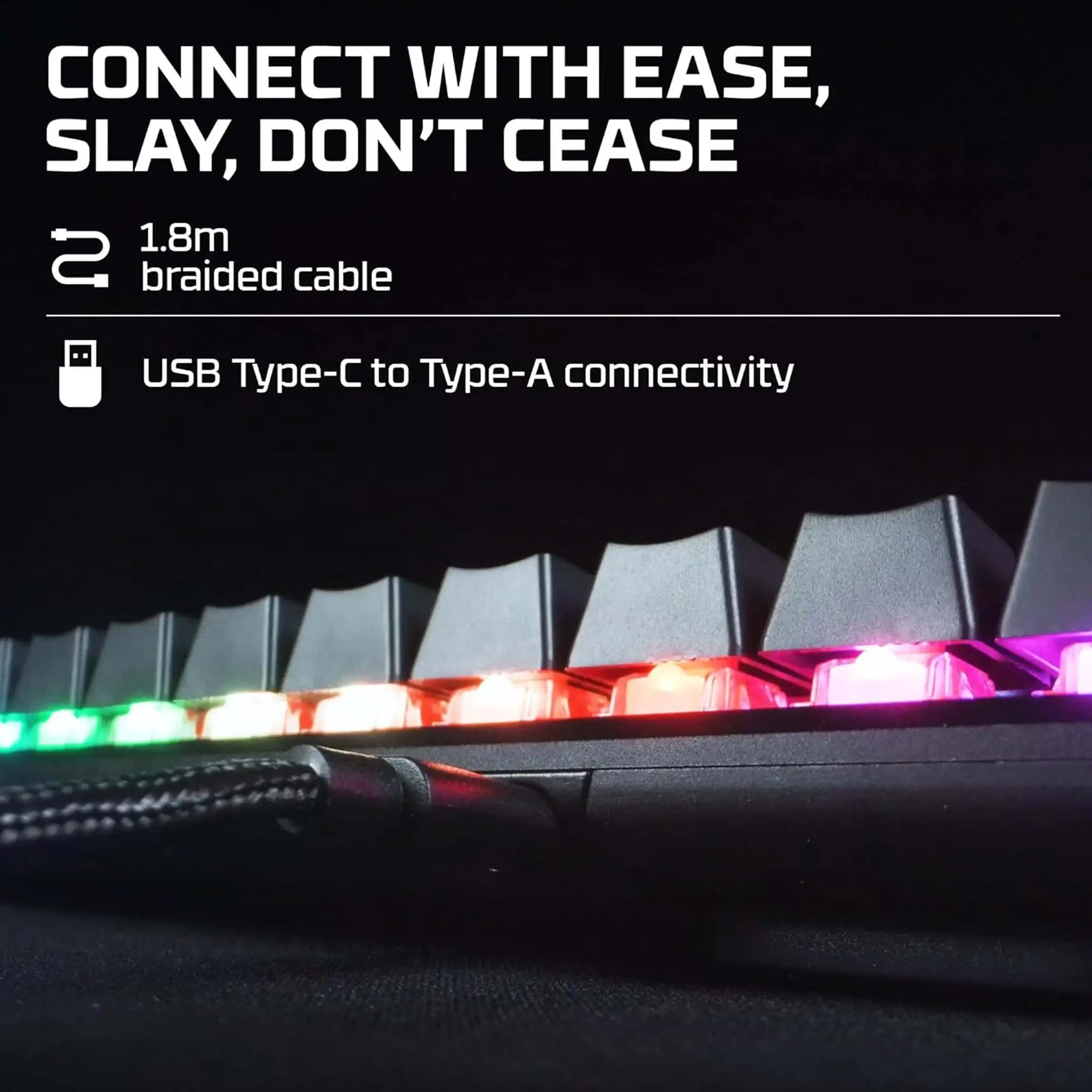 HyperX Alloy Origins 60 - Mechanical Gaming Keyboard, Ultra Compact 60% Form Factor, Dual Throw PBT Keys, RGB LED Backlite - Image 3