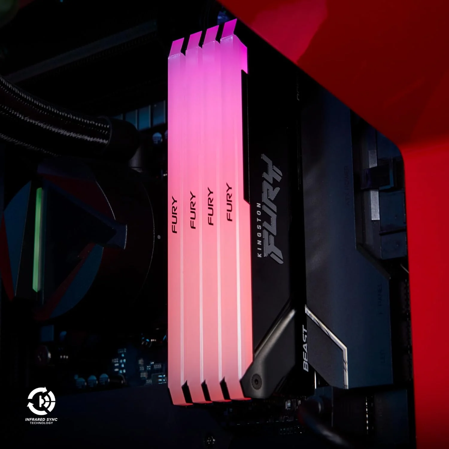 Kingston Fury Beast DDR4 RGB CL16 DIMM Desktop Gaming Memory - Image 5