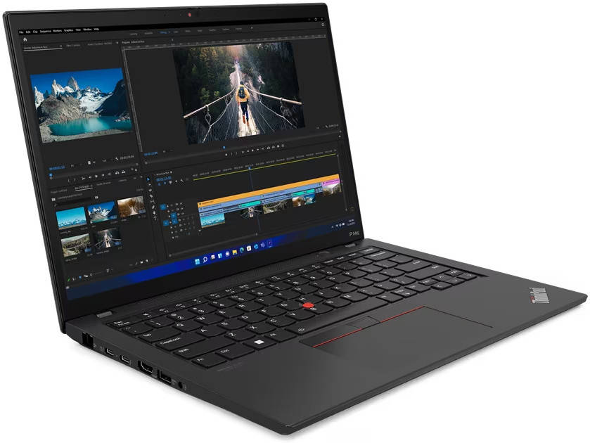 Lenovo ThinkPad P14s Gen 3 Laptop, 14" Display, Intel Core i7-1260P, 16GB RAM, 512GB SSD, NVIDIA T550 4GB, Win 11, Black - Image 3