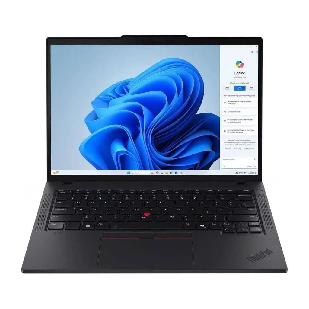 Lenovo ThinkPad T14s Gen 5 Laptop, Core Ultra 7 155U, 16GB RAM, 512GB SSD, 14‑inch IPS Display, Backlit Spill‑Resistant Keyboard, Windows 11 Pro, Eclipse Black | 21LS004AUS