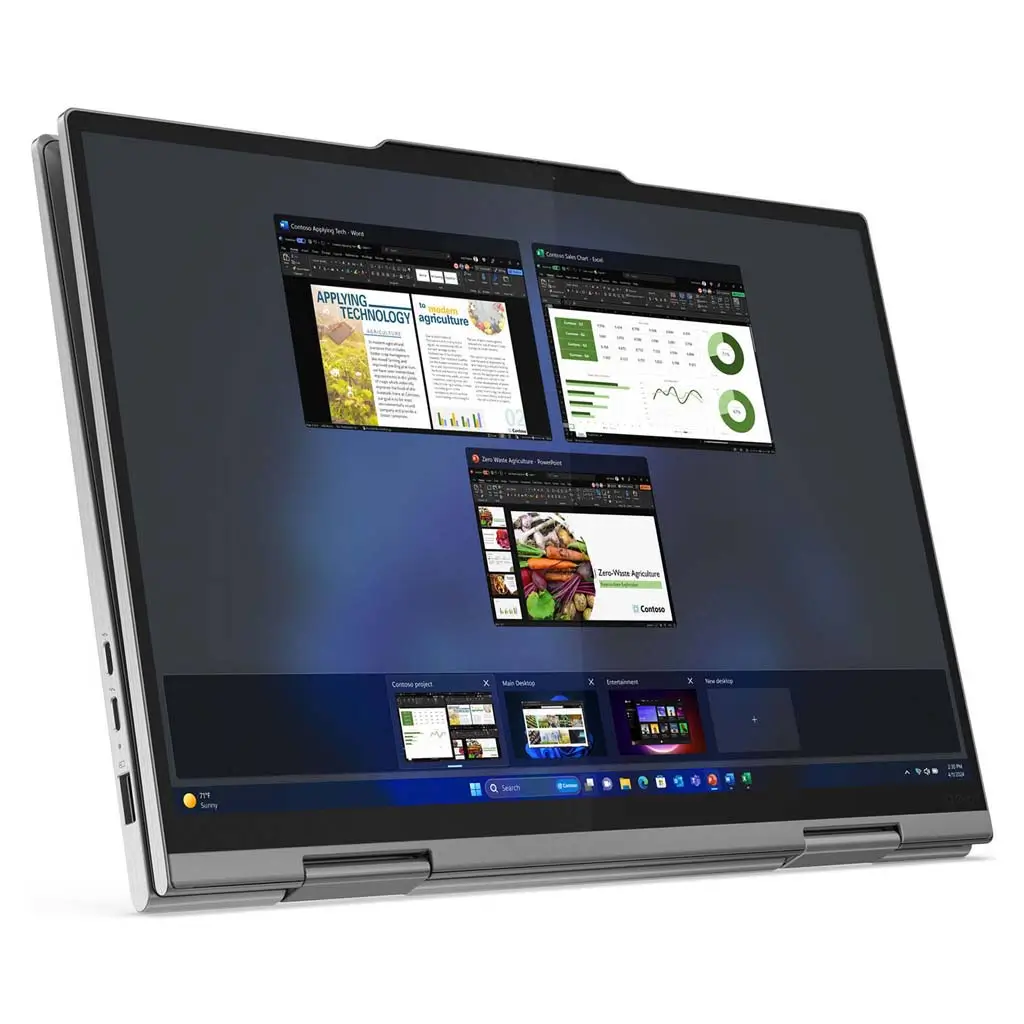 Lenovo ThinkPad X1 2-in-1 Gen 9 Laptop, Core Ultra 7-155U, 32GB RAM, 512GB SSD, 14-inch WUXGA IPS Touch Display, Backlit Keyboard, Windows 11 Pro, Grey | 21KE001WUS - Image 3