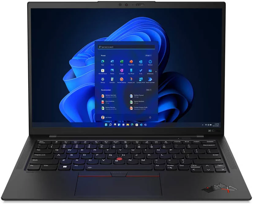 Lenovo ThinkPad X1 Carbon Gen 11 Laptop, 14" WUXGA IPS Touch Display, Intel Core i7-1365U vPro Processor, 32GB LPDDR5 RAM, 1TB SSD, Intel Iris Xe Graphics, Backlit Keyboard, Windows 11 Pro, Black | 21HM002GUS