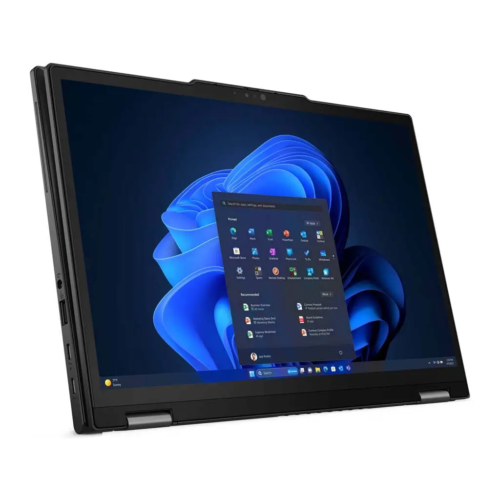Lenovo ThinkPad X13 2-in-1 Gen 5 Laptop, Core Ultra 7 165U, 16GB RAM, 1TB SSD, 13.3‑inch WUXGA IPS Touch Display, Backlit Keyboard, Windows 11 Pro, Black | 21LW001XUS - Image 2