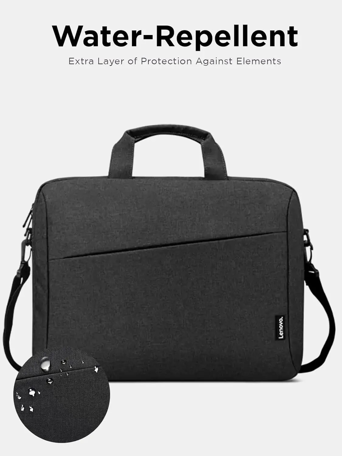 Lenovo T210 Toploader 15.6-inch Laptop Backpack, Stylish, Water-Repellent Bag, Black - Image 5