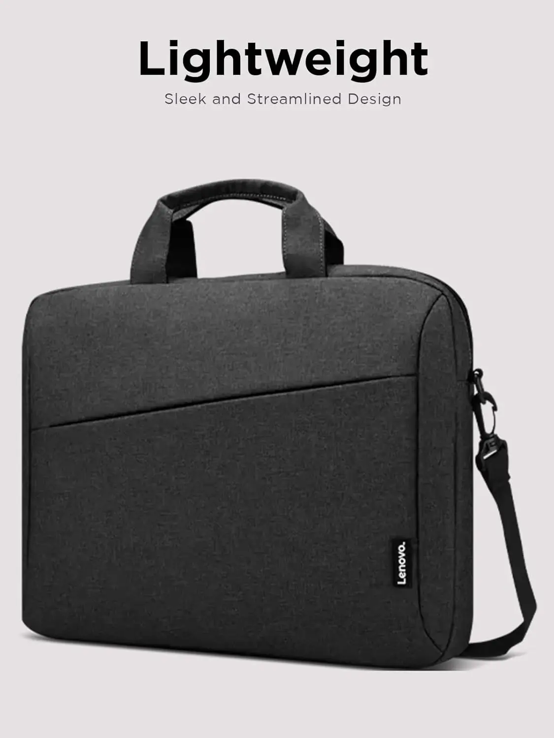 Lenovo T210 Toploader 15.6-inch Laptop Backpack, Stylish, Water-Repellent Bag, Black - Image 6