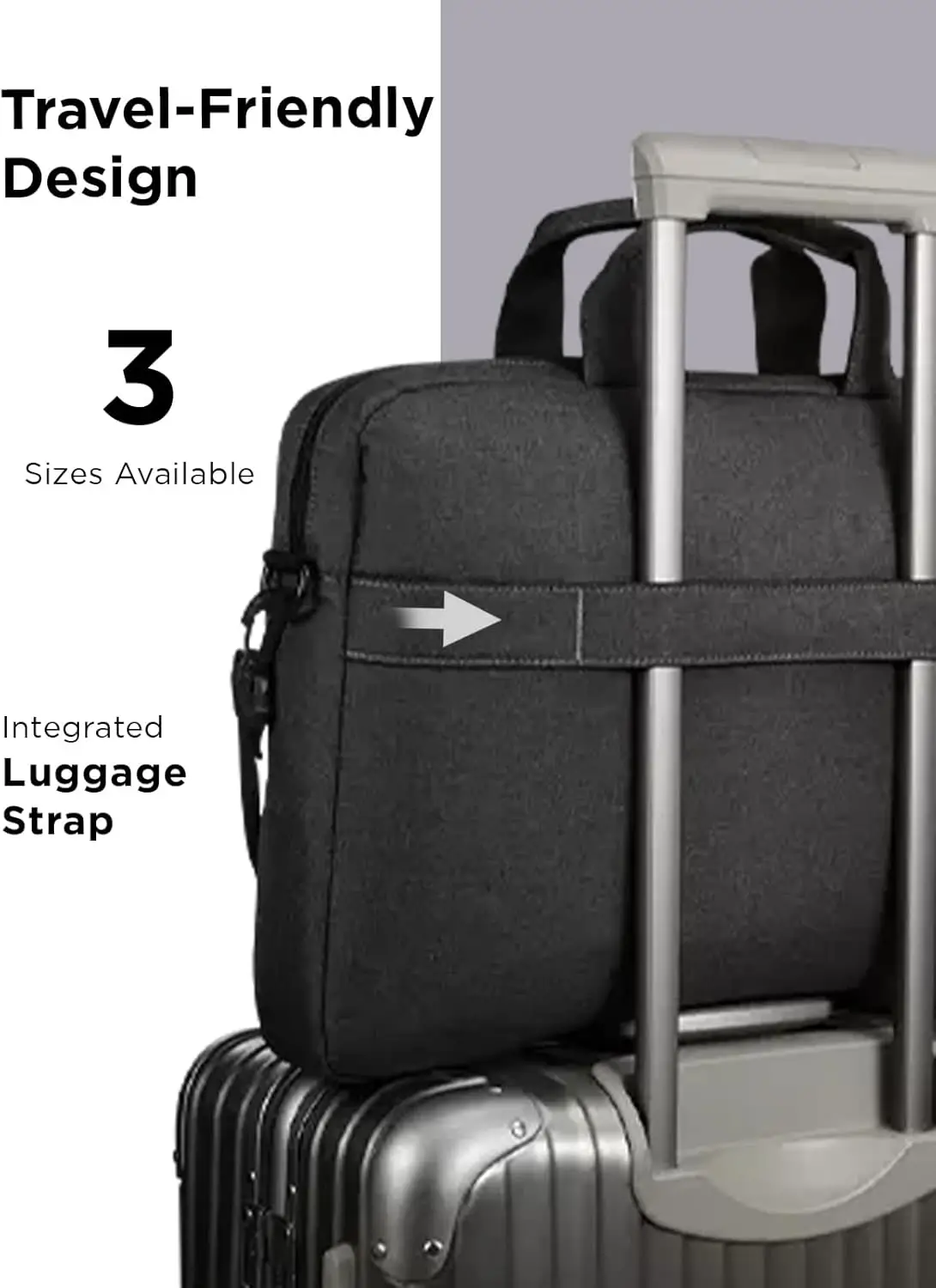 Lenovo T210 Toploader 15.6-inch Laptop Backpack, Stylish, Water-Repellent Bag, Black - Image 7