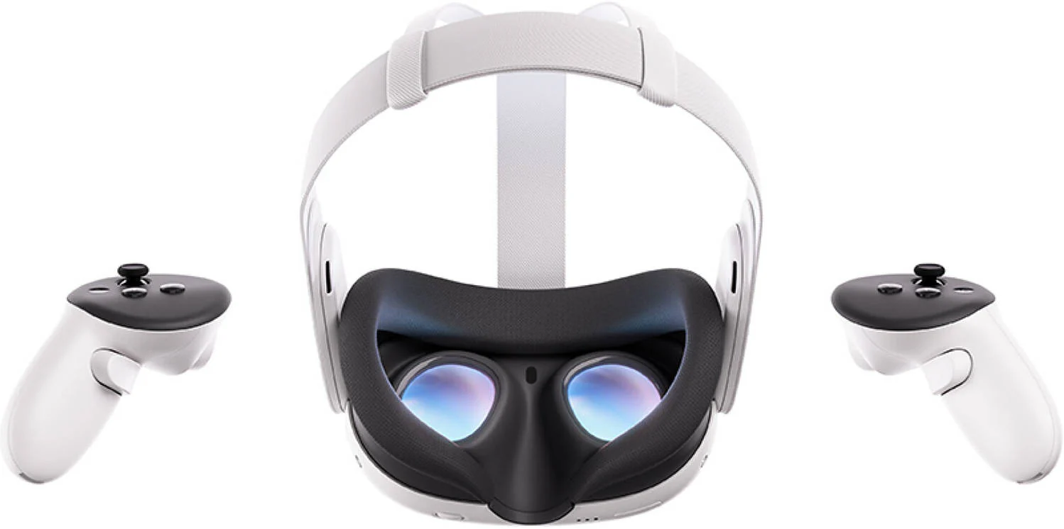 Meta Quest 3 Advanced VR Headset, 2064x2208 Resolution Per Eye, 128GB Storage, Ring-Free Touch Plus Controllers, Adjustable Strap,TruTouch Haptic Feedback, Built-In 3D Spatial Audio, White | QUEST-3 - Image 3