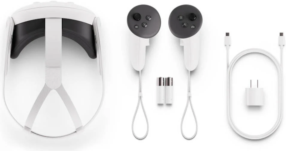 Meta Quest 3 Advanced VR Headset, 2064x2208 Resolution Per Eye, 128GB Storage, Ring-Free Touch Plus Controllers, Adjustable Strap,TruTouch Haptic Feedback, Built-In 3D Spatial Audio, White | QUEST-3 - Image 4