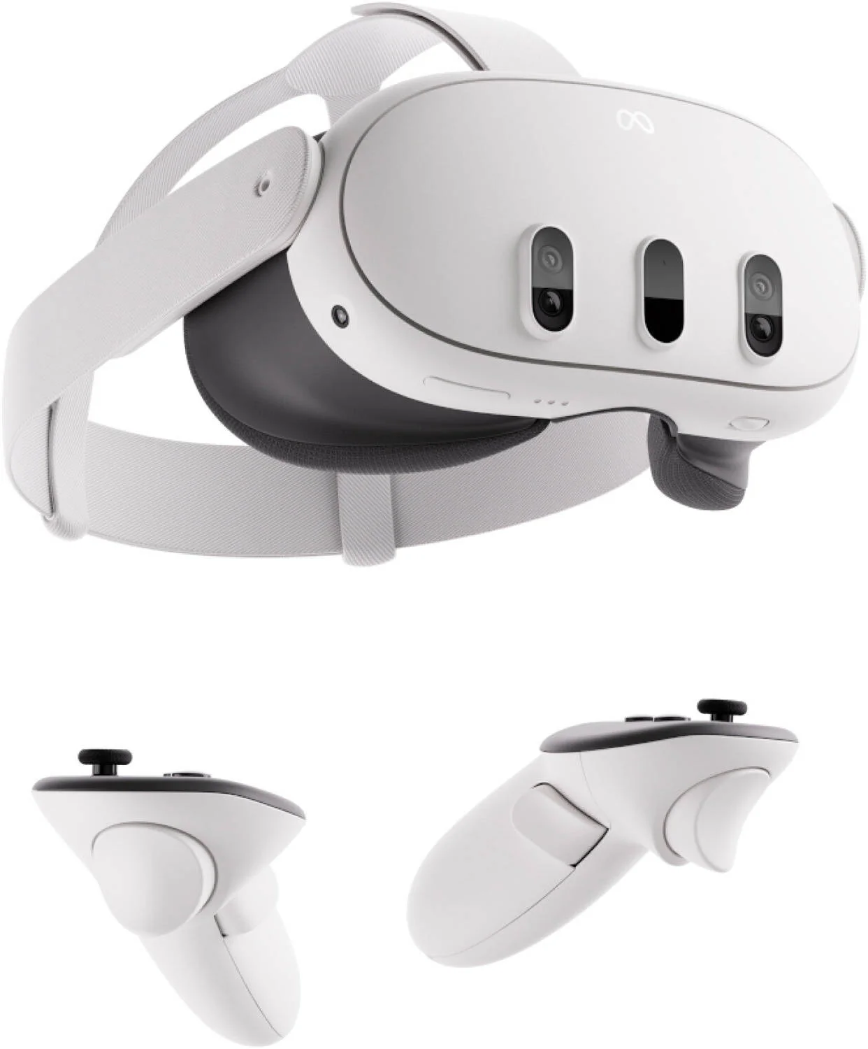 Meta Quest 3 Advanced VR Headset, 2064x2208 Resolution Per Eye, 128GB Storage, Ring-Free Touch Plus Controllers, Adjustable Strap,TruTouch Haptic Feedback, Built-In 3D Spatial Audio, White | QUEST-3 - Image 8