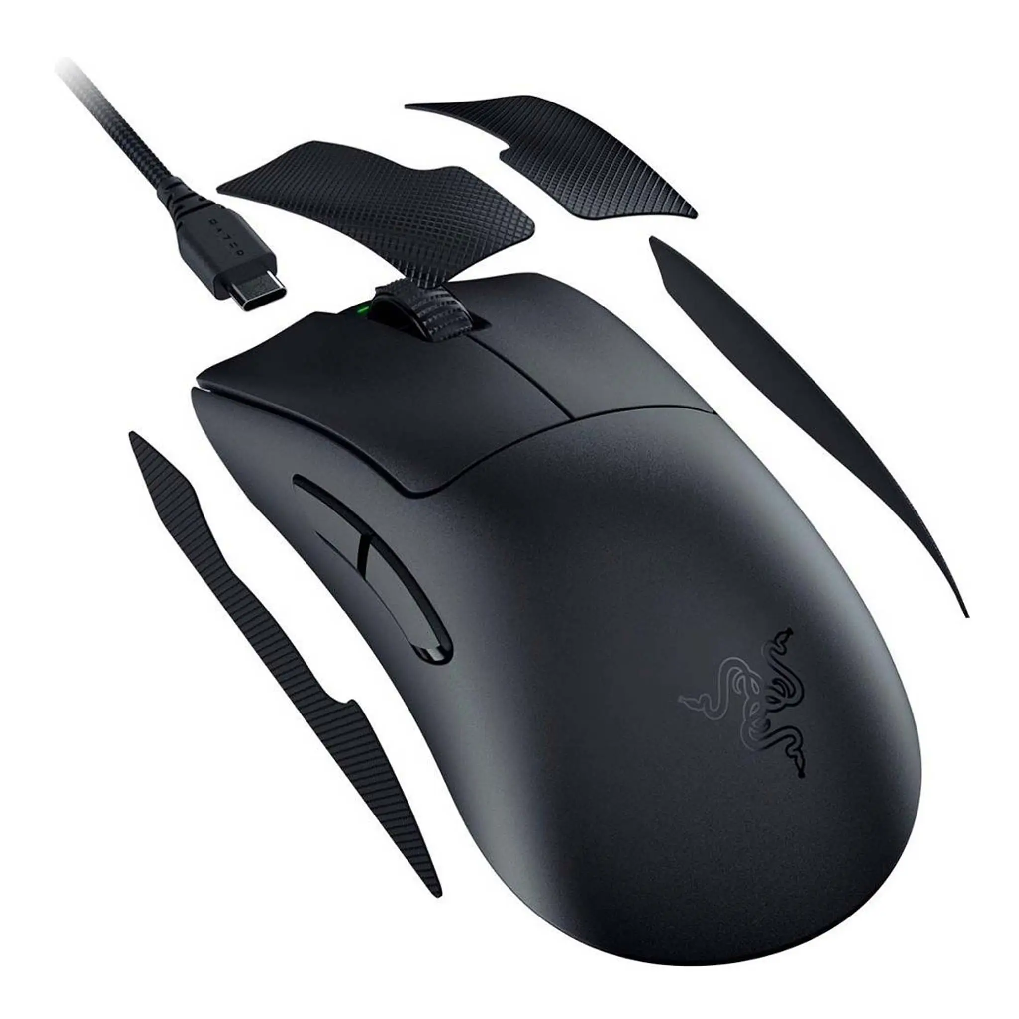 Razer Deathadder V3 Pro Gaming Mouse, Focus Pro 3K Optical Sensor, 30000 Max DPI Sensitivity, Optical Mouse Switches Gen-3, 5 Programmable Buttons, 100% PTFE Feet, Black | RZ01-04630100-R3G1 - Image 3