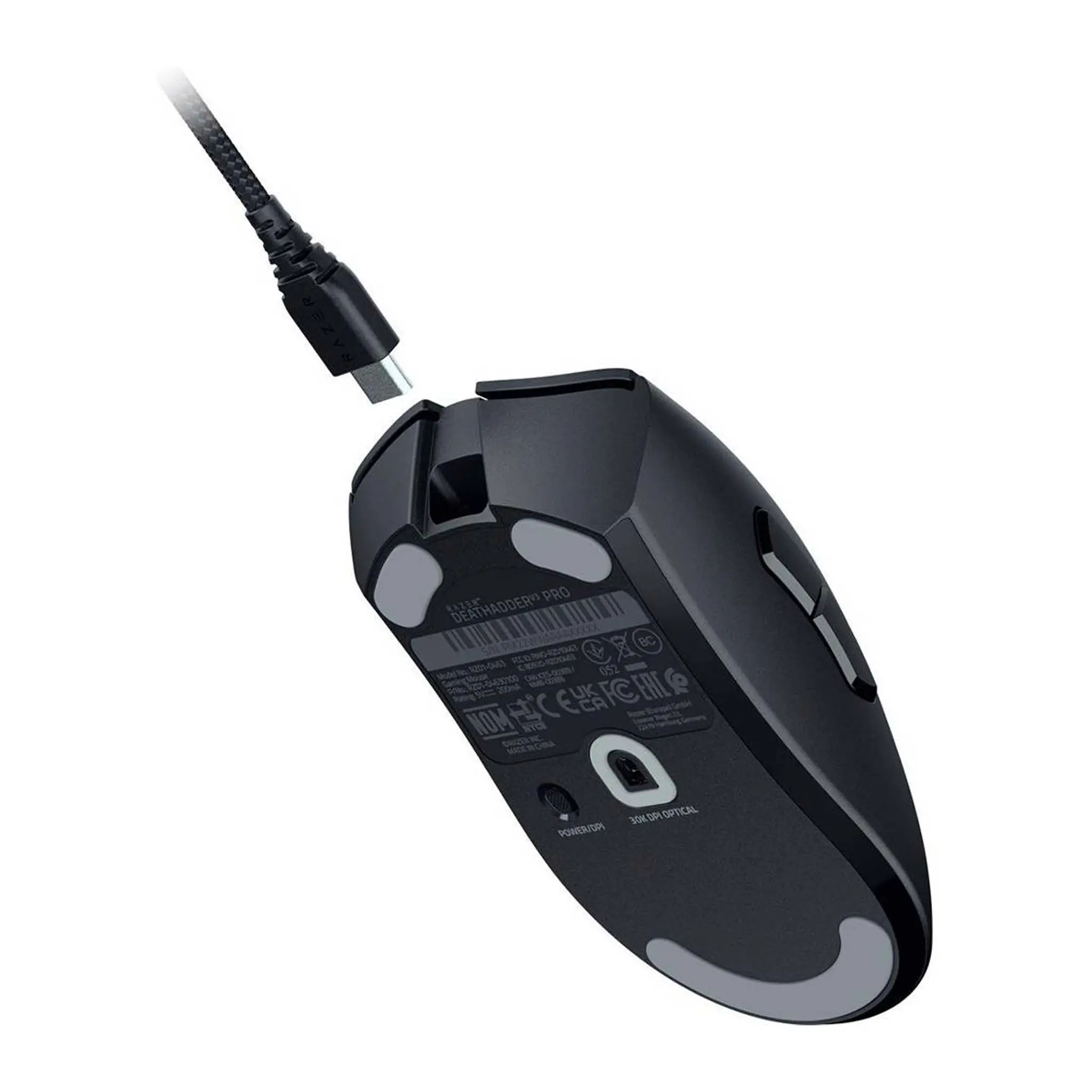 Razer Deathadder V3 Pro Gaming Mouse, Focus Pro 3K Optical Sensor, 30000 Max DPI Sensitivity, Optical Mouse Switches Gen-3, 5 Programmable Buttons, 100% PTFE Feet, Black | RZ01-04630100-R3G1 - Image 4