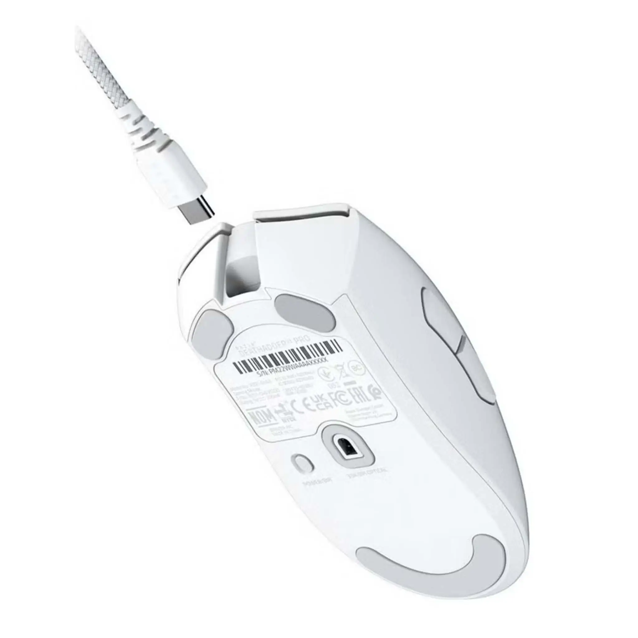 Razer Deathadder V3 Pro Gaming Mouse, Focus Pro 3K Optical Sensor, 30000 Max DPI Sensitivity, Optical Mouse Switches Gen-3, 5 Programmable Buttons, 100% PTFE Feet, White | RZ01-04630200-R3G1 - Image 4