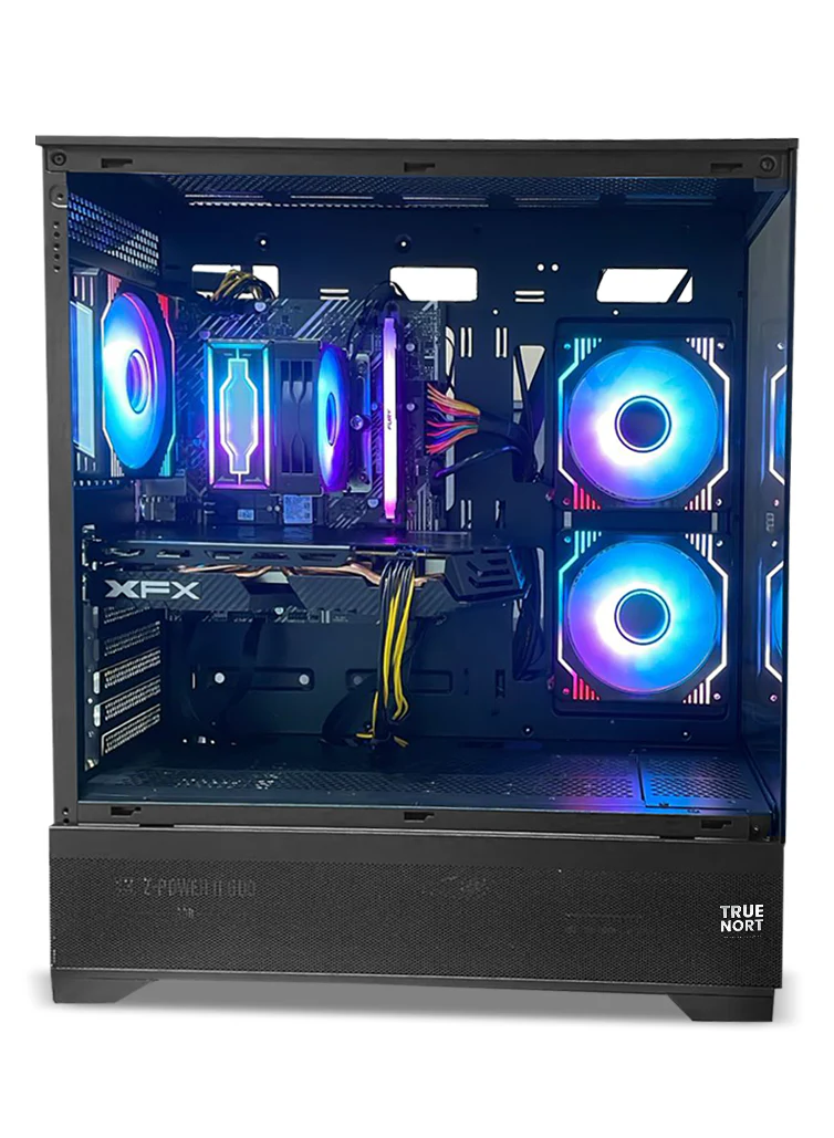 RIGS Combo package Gaming PC, 24-inch Gaming Monitor, Intel Core i5-12400F, RX580 Graphics, 16GB RAM, 512GB SSD, Air Cooler, Windows 11 Pro, RGB Black Case With Gaming Accessories - Image 3