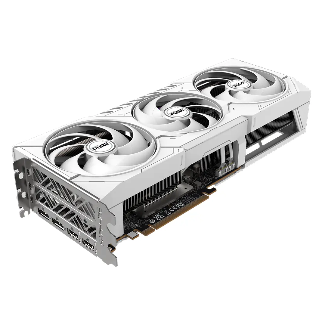 Sapphire Pure AMD Radeon RX 9070 XT Gaming OC White Edition with 16GB GDDR6 Graphics Card, 3010 MHz Boost Clock, 256-bit, 4096 Stream Processors, 20 Gbps Memory Clock, HDMI 2xDP, AMD RDNA 4 Architecture, PCIE 5.0 - Image 3