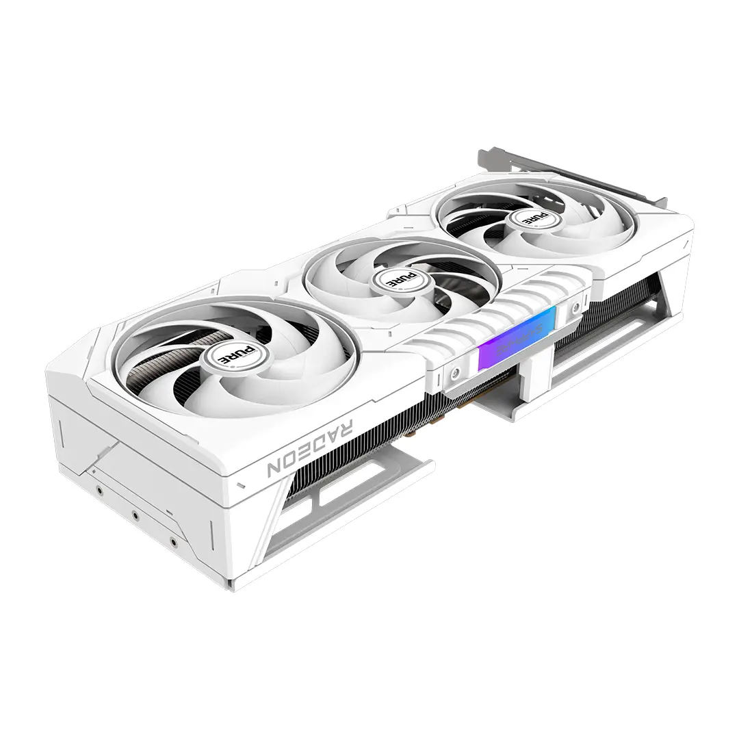 Sapphire Pure AMD Radeon RX 9070 XT Gaming OC White Edition with 16GB GDDR6 Graphics Card, 3010 MHz Boost Clock, 256-bit, 4096 Stream Processors, 20 Gbps Memory Clock, HDMI 2xDP, AMD RDNA 4 Architecture, PCIE 5.0 - Image 4