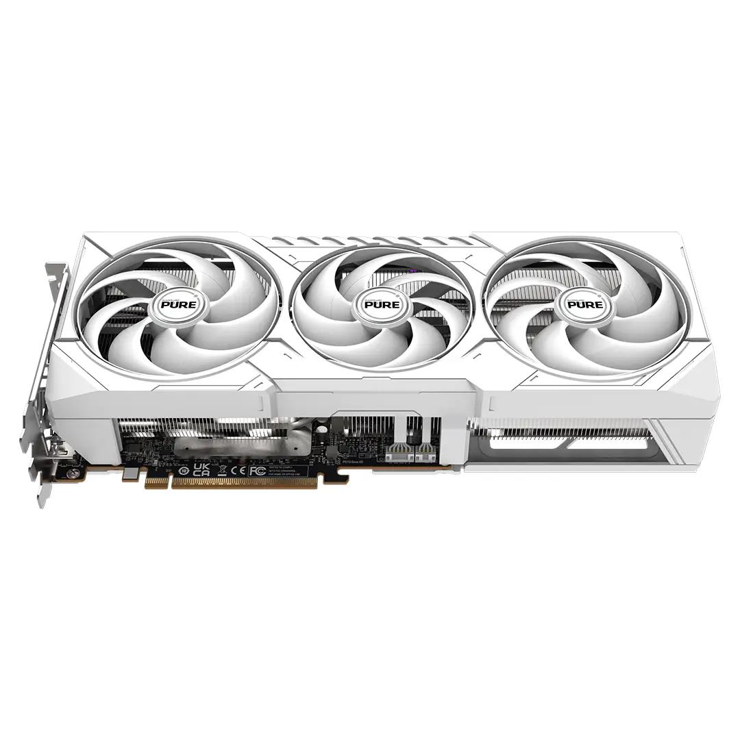 Sapphire Pure AMD Radeon RX 9070 XT Gaming OC White Edition with 16GB GDDR6 Graphics Card, 3010 MHz Boost Clock, 256-bit, 4096 Stream Processors, 20 Gbps Memory Clock, HDMI 2xDP, AMD RDNA 4 Architecture, PCIE 5.0 - Image 5