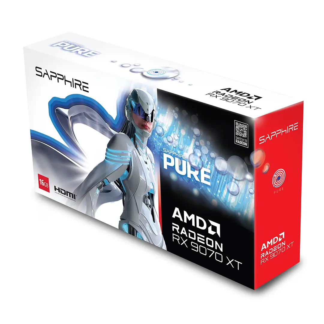 Sapphire Pure AMD Radeon RX 9070 XT Gaming OC White Edition with 16GB GDDR6 Graphics Card, 3010 MHz Boost Clock, 256-bit, 4096 Stream Processors, 20 Gbps Memory Clock, HDMI 2xDP, AMD RDNA 4 Architecture, PCIE 5.0 - Image 7
