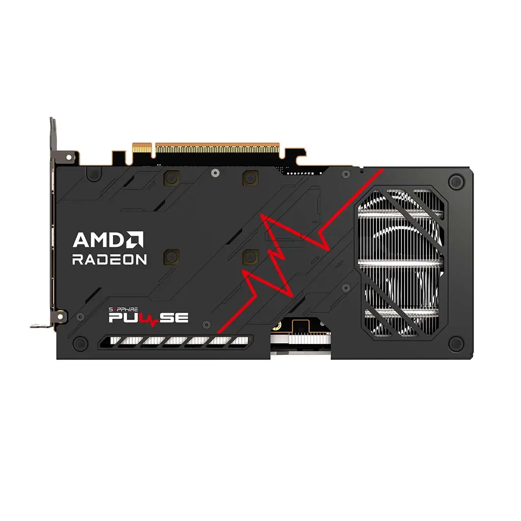 Sapphire PULSE AMD Radeon RX 9060 XT 16GB Gaming OC Graphics Card, 3290 MHz Boost Clock, 128‑Bit Memory Bus, 2048 Stream Processors, 20 Gbps Memory Clock, 2×HDMI + 1×DP, AMD RDNA 4 Architecture, PCIe 5.0 - Image 4