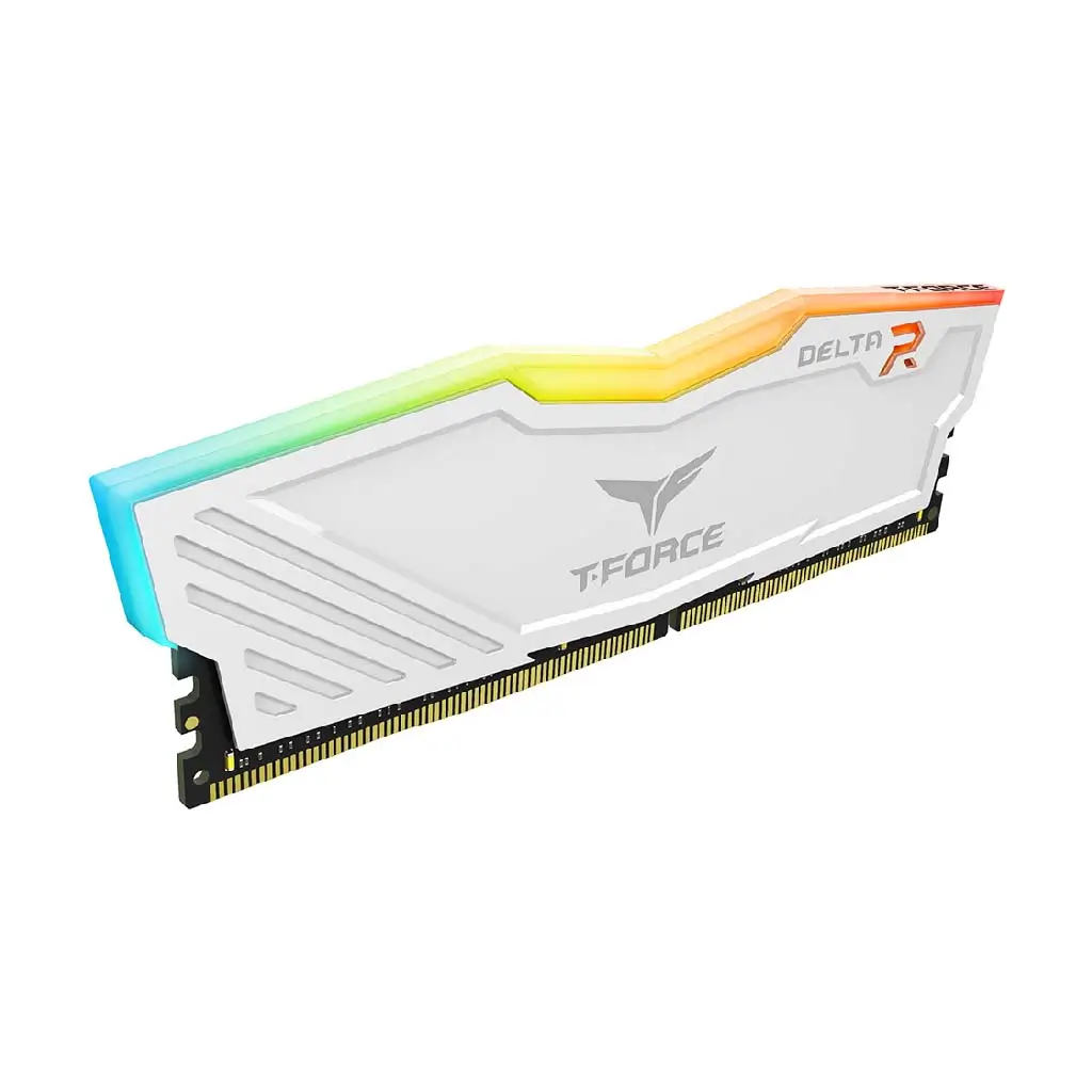 TeamGroup T-Force Delta RGB DDR4 16GB (2x8GB) 3600MHz CL18 Gaming Memory, White | CL18 - Image 3