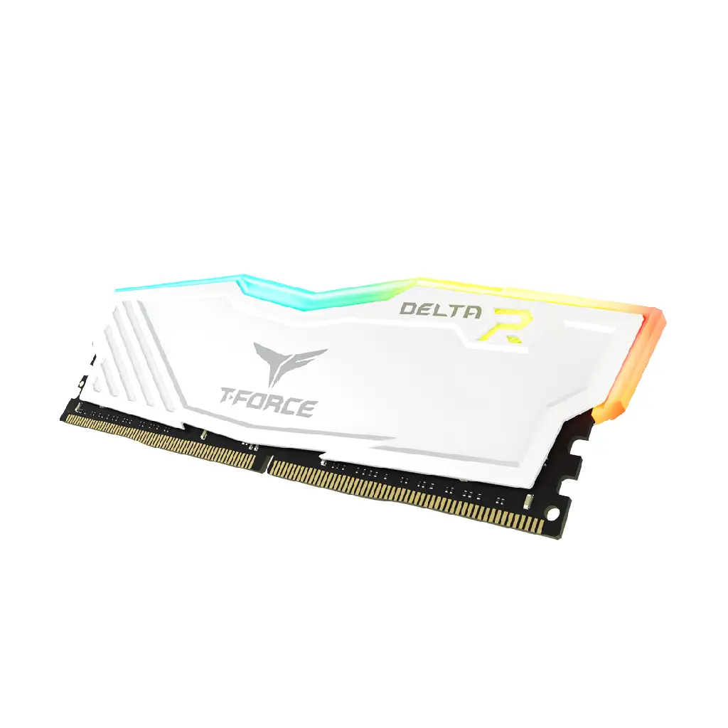 TeamGroup T-Force Delta RGB DDR4 16GB (2x8GB) 3600MHz CL18 Gaming Memory, White | CL18 - Image 4