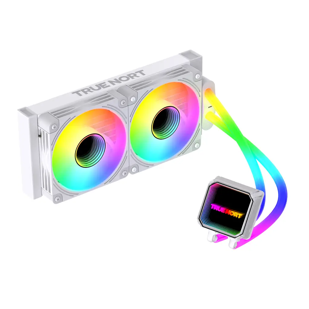 TrueNort 240I RGB AIO Liquid CPU Cooler, 240mm Radiator with Multi Layer Light Effect Display, Dual Pre-Installed RGB Fans, Hydraulic Bearings Type, Intel/AMD Support | TN-240I - Image 4