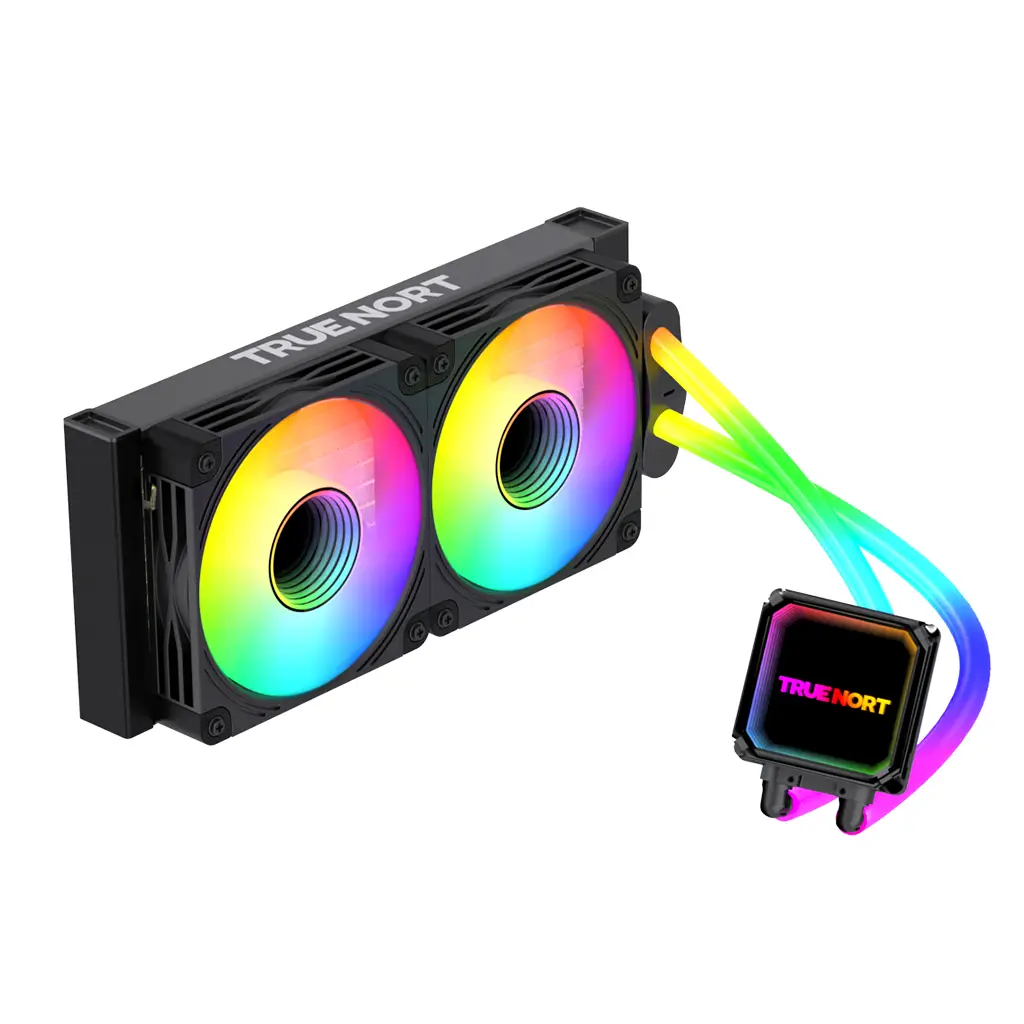 TrueNort 240I RGB AIO Liquid CPU Cooler, 240mm Radiator with Multi Layer Light Effect Display, Dual Pre-Installed RGB Fans, Hydraulic Bearings Type, Intel/AMD Support | TN-240I - Image 5