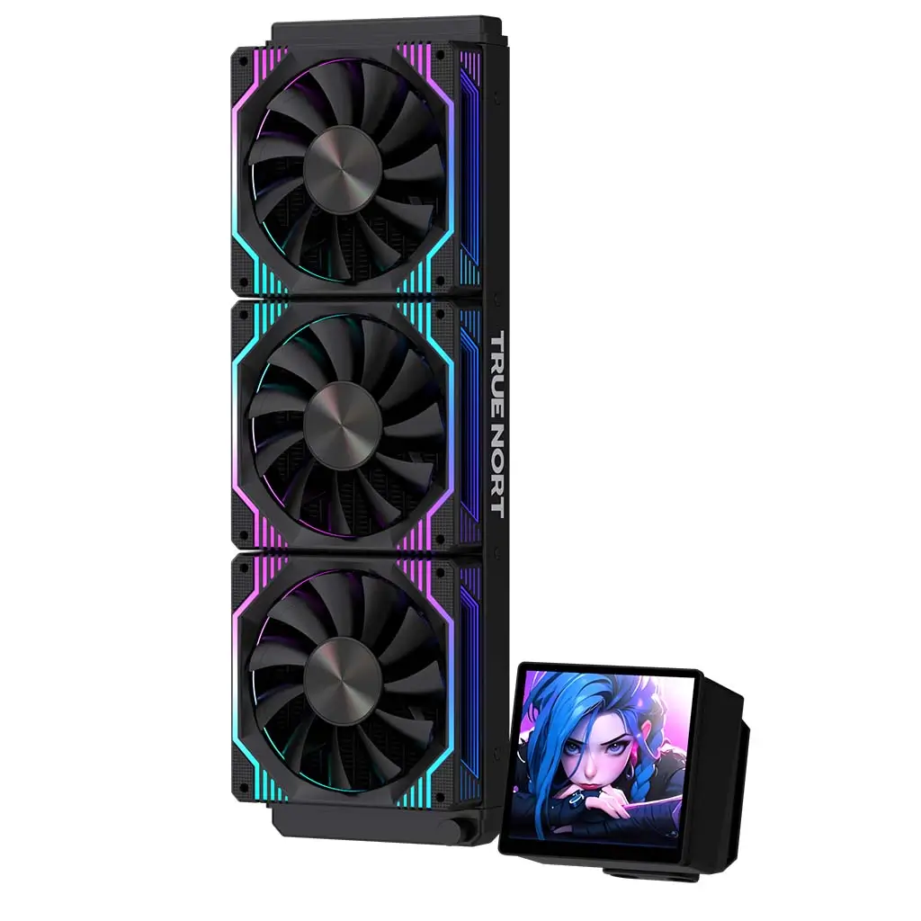 True Nort 360D Advanced CPU Liquid Cooler, 360mm Radiator with DIY Display Screen, Triple ARGB Fans & High-Perfromance Pump, Universel Socket Support - Image 5
