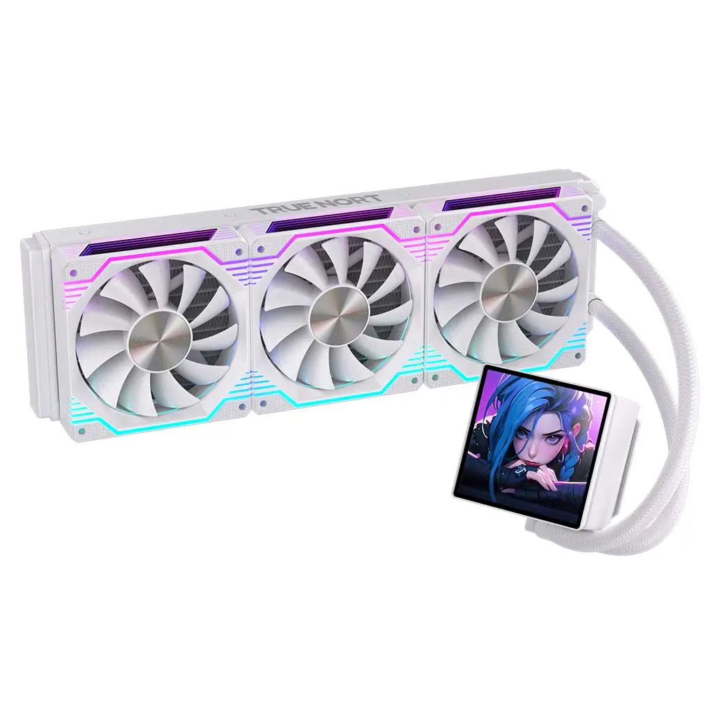 True Nort 360D Advanced CPU Liquid Cooler, 360mm Radiator with DIY Display Screen, Triple ARGB Fans & High-Perfromance Pump, Universel Socket Support - Image 8