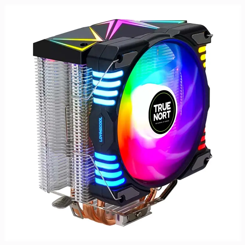 True Nort 400A Tower CPU Air Cooler, 4 Heat-Pipes, 120 mm PWM Fan, 55 CFM Airflow, Universal Intel & AMD Socket Support | TN-400A - Image 3