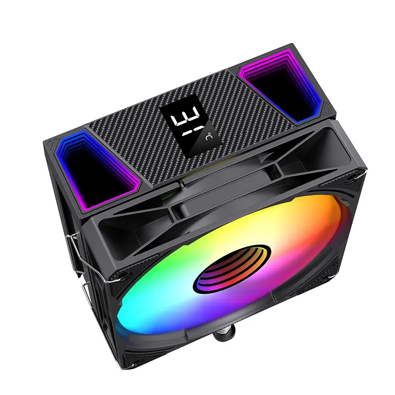 True Nort D600 Digital Display Tower CPU Cooler, 6 Heat-Pipes, 120mm PWM Fan, Built-in Digital Temperature Display, Intel & AMD Compatible - Image 4