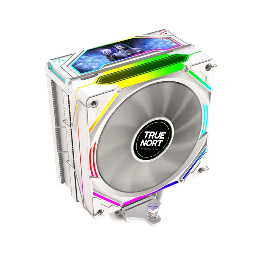 True Nort J120 Tower CPU Air Cooler, 4 Heat-Pipes, 120mm PWM/ARGB Fan, Universal Intel & AMD Support | J120 - Image 2