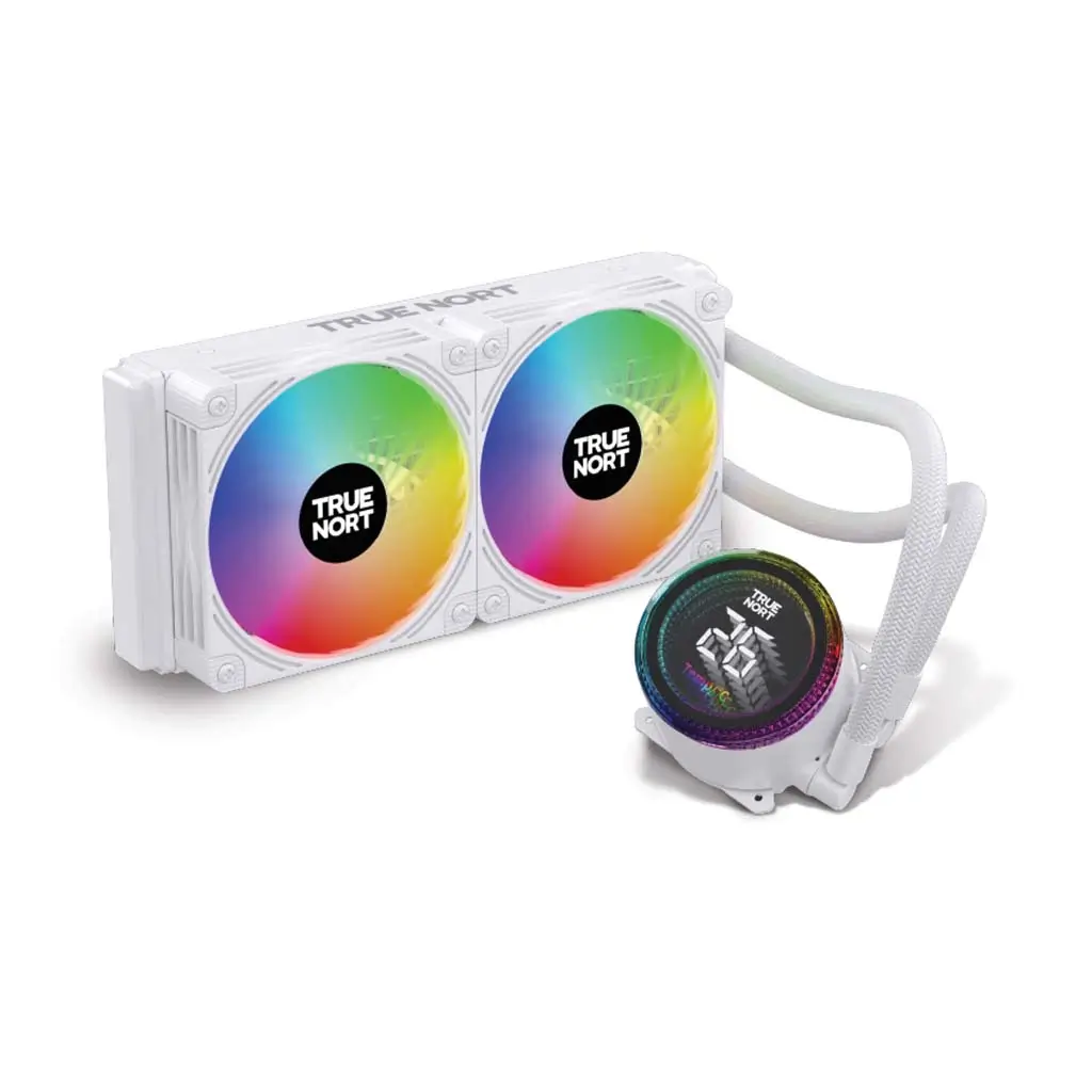 TrueNort 240Z ARGB Liquid CPU Cooler with 5V PWM ARGB Fans - Image 3