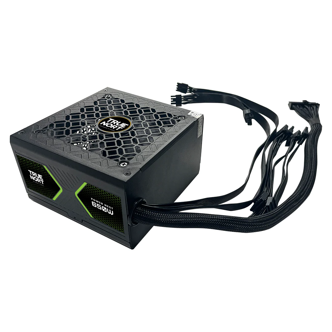TrueNort 650W PSU 80 Plus Bronze ATX Power Supply 12V with Japanese Capacitors Reliable, Efficient and Silent Performance Gaming Power Supply Compact 150mm Size, Black - Image 4