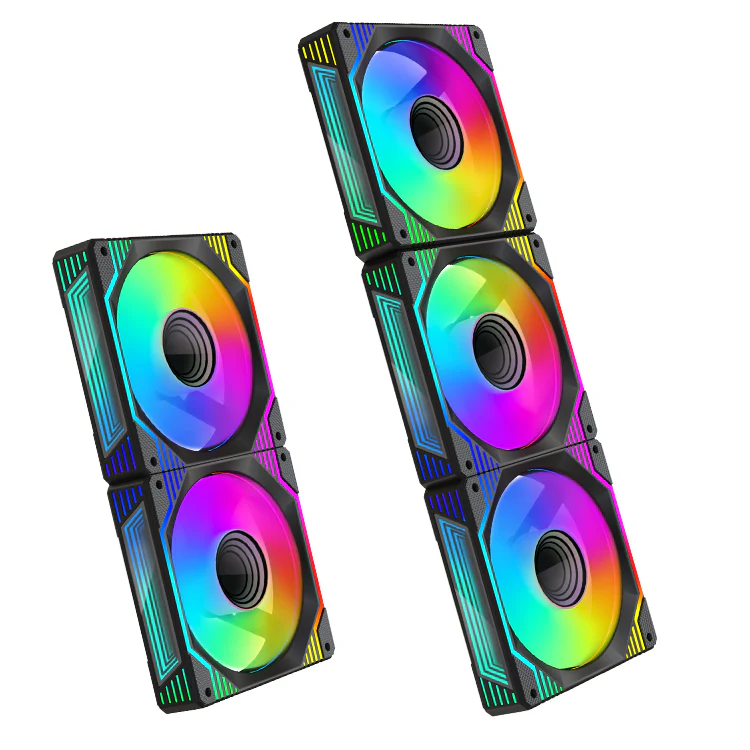 TrueNort Pc Case Fan 120mm RGB 6Pin 12V 3W Black, Single Fan - Image 3