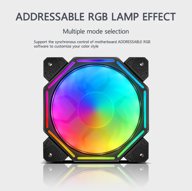 TrueNort Pc Case Fan 120mm RGB 6Pin 12V 3W White, Single Fan | BJ-120-01 - Image 4