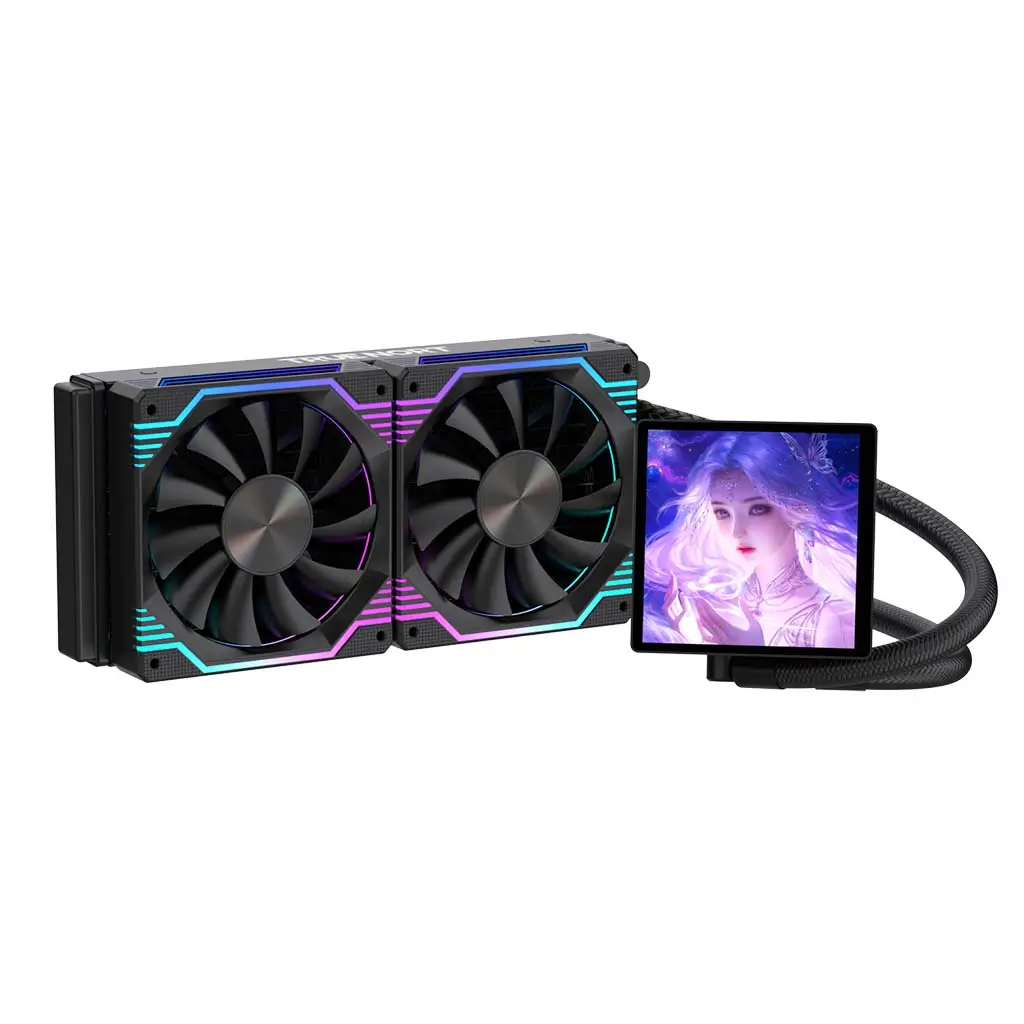 True Nort 240D Liquid CPU Cooler, 240mm Radiator with DIY Display Screen, Dual ARGB Fans, Intel/AMD Support - Image 3