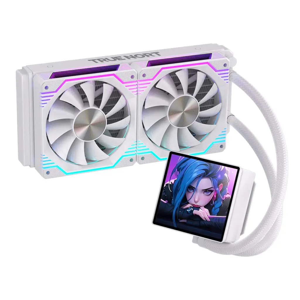 True Nort 240D Liquid CPU Cooler, 240mm Radiator with DIY Display Screen, Dual ARGB Fans, Intel/AMD Support - Image 4