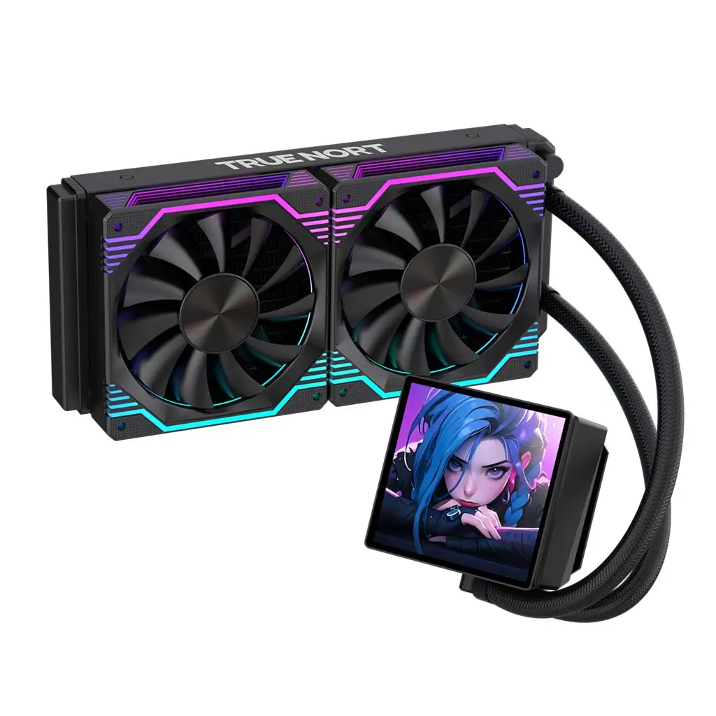 True Nort 240D Liquid CPU Cooler, 240mm Radiator with DIY Display Screen, Dual ARGB Fans, Intel/AMD Support - Image 5